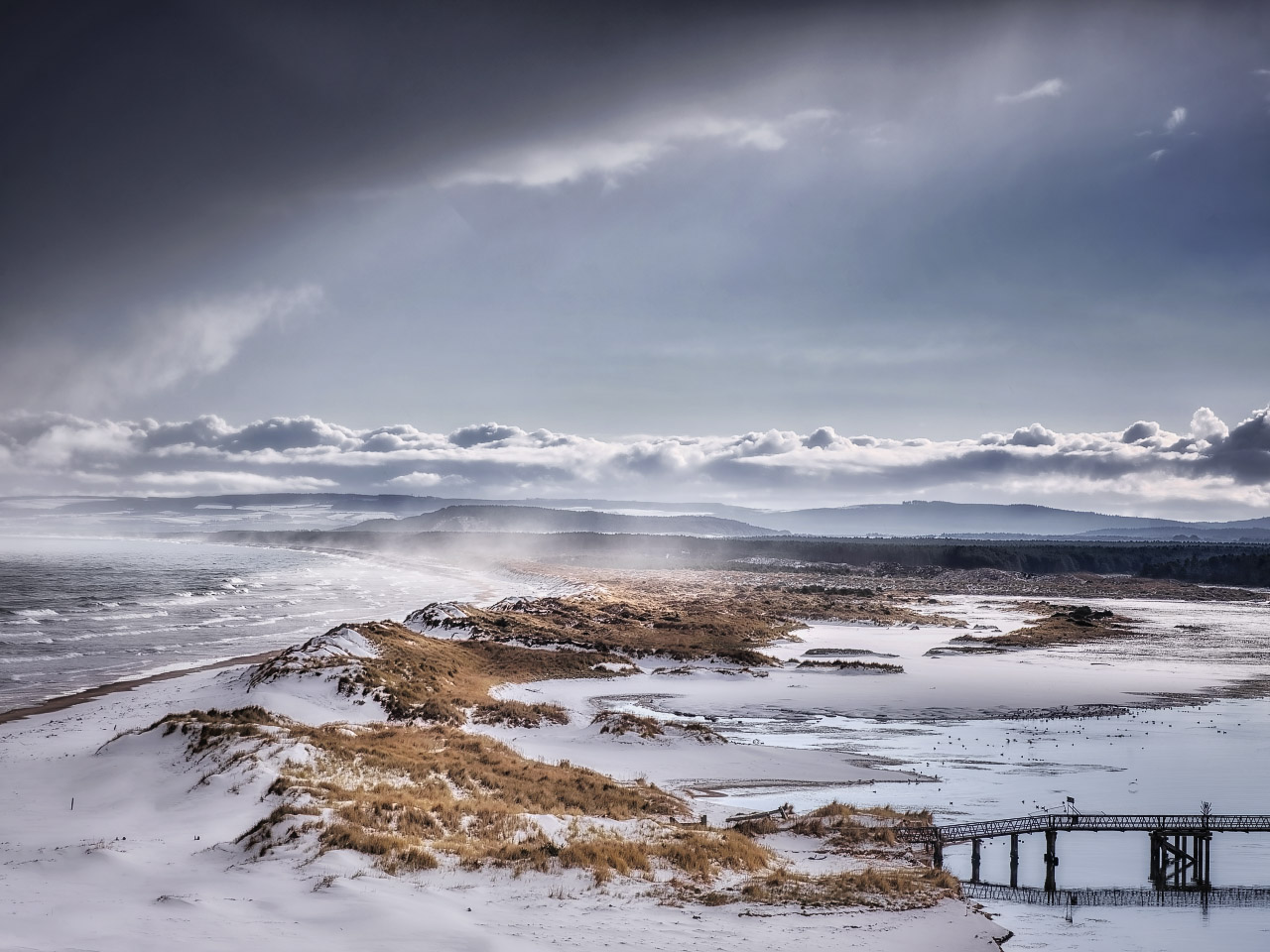 The Old Bridge In Winter.