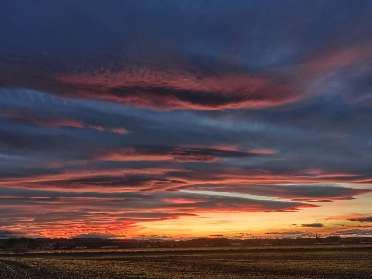 Winter Sundown - Duffus