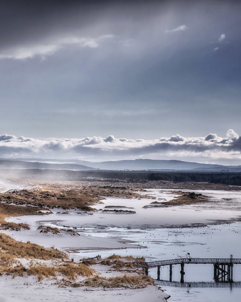 The Old Bridge In Winter.