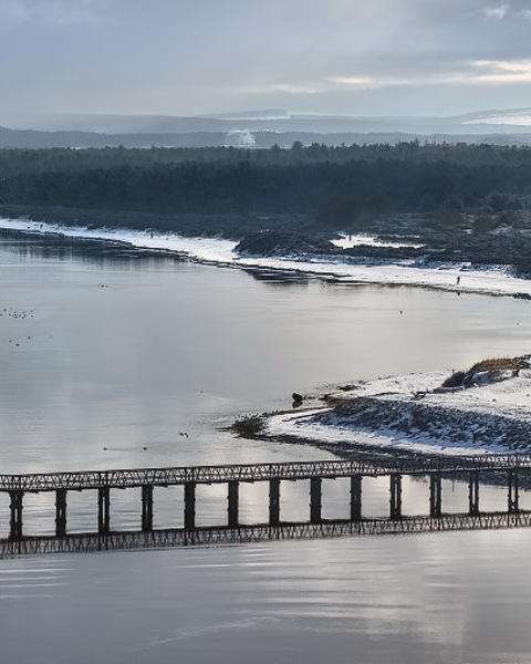 Winter Bridge And Seatown.