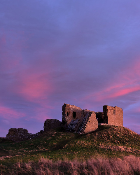 Pinks And Blues - Duffus Castle.